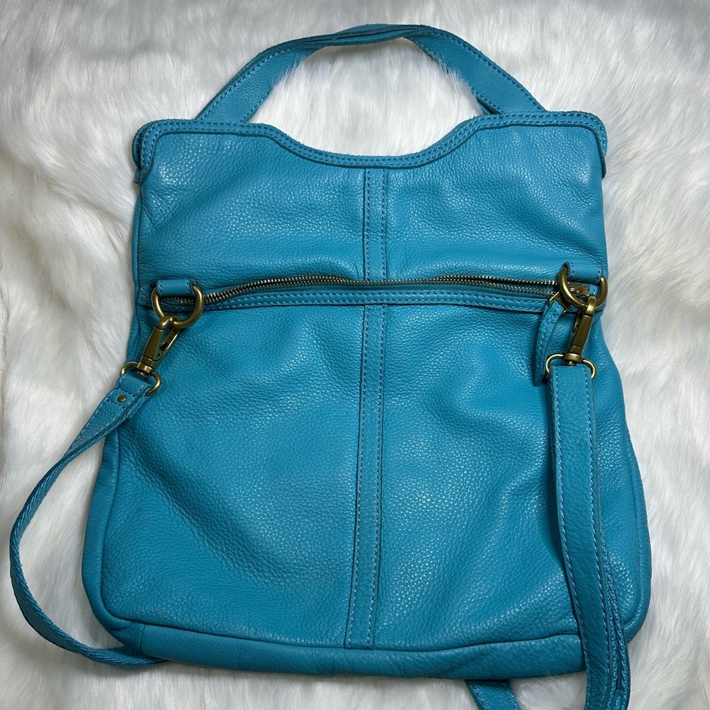 Retro Fossil Erin Foldover Tote/Satchel Cross Body - Picture 2 of 8